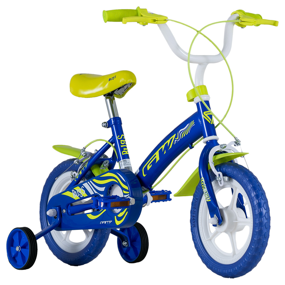 BICICLETA GW RIN 12 BUGS INFANTIL AZUL-AMARILLO – GW – Bicicletas | Ciclo La Paz Barranquilla