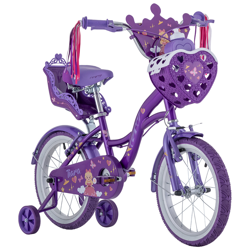 BICICLETA GW RIN 16 TIARA INFANTIL MORADA – GW – Bicicletas | Ciclo La Paz Barranquilla