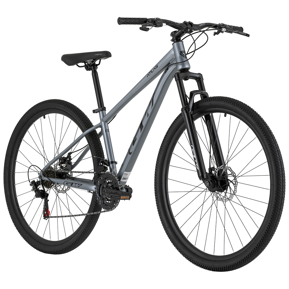 BICICLETA GW RIN 29 ATLAS 3X7 VEL GRIS METALICO