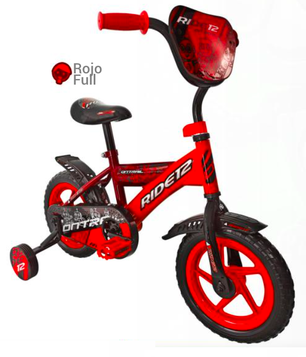 BICICLETA ONTRAIL RIN 12 RIDE ROJO
