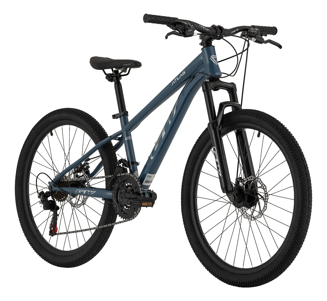 BICICLETA GW RIN 24 ATLAS MTB 3X7 VEL ACERO GRIS REAL – GW – Bicicletas | Ciclo La Paz Barranquilla